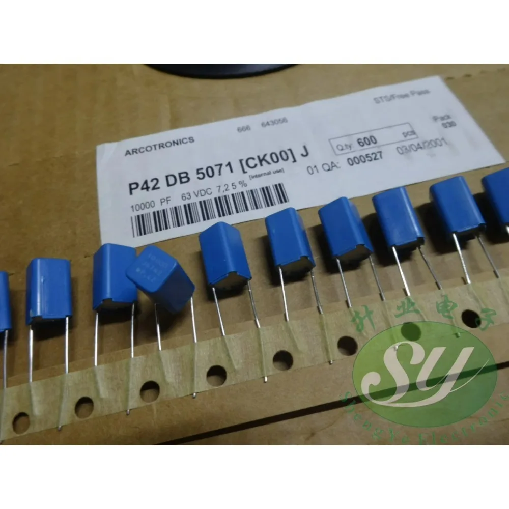 

20PCS AV P42 0.01uF/63V 10nF 10000pF 103 Brand new 7mm film capacitor