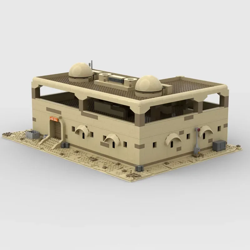 Pianeta Film Moc Building Block Modello di scena Tatooine Modulo di costruzione a doppio strato Blocchi di costruzione Regalo per bambini Giocattolo Set fai da te