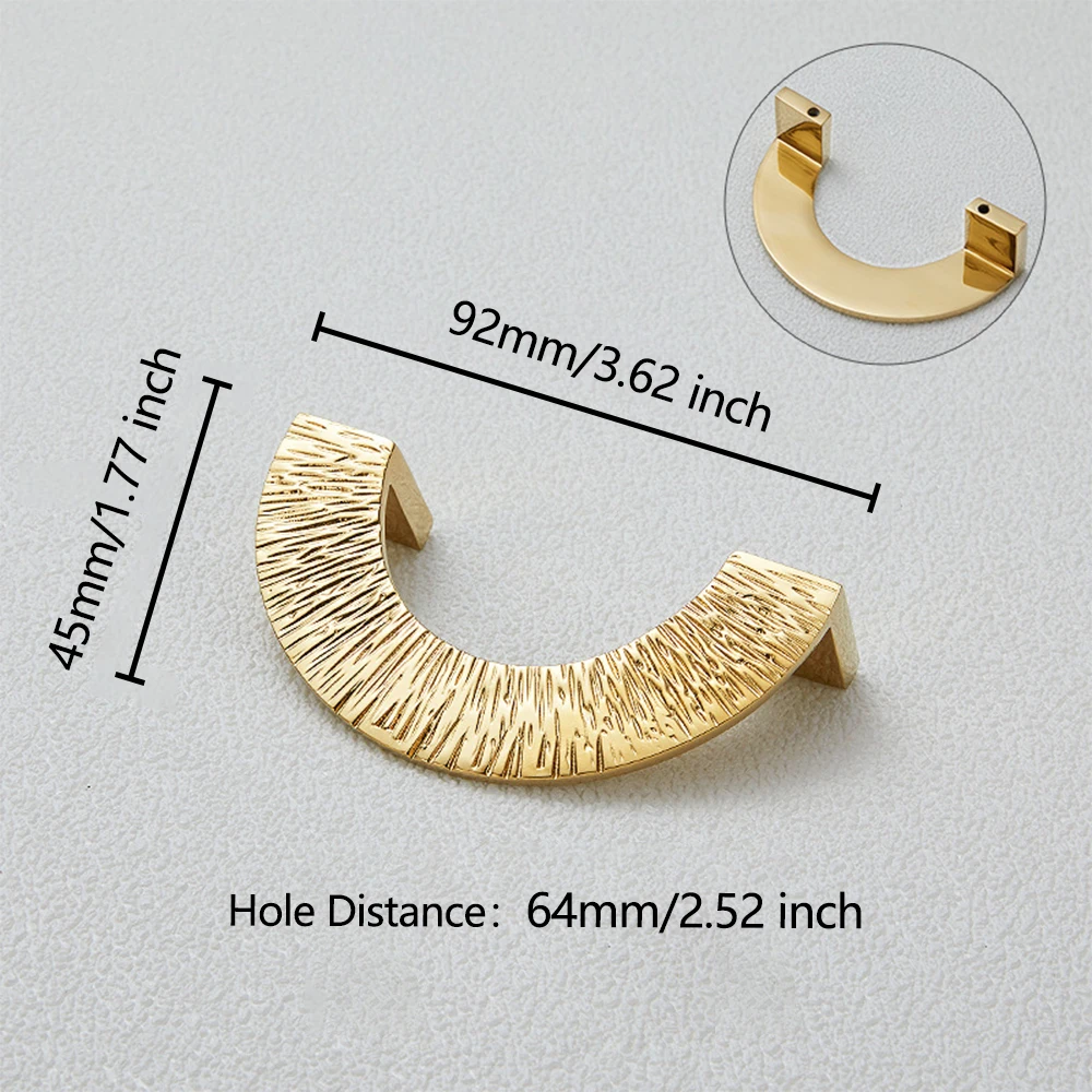 Brass Cabinet Door Handles Radioactive Shape Drawer Pulls Home Decor Dresser Knobs Bathroom Cabinet Pulls Wine Cooler Hardware