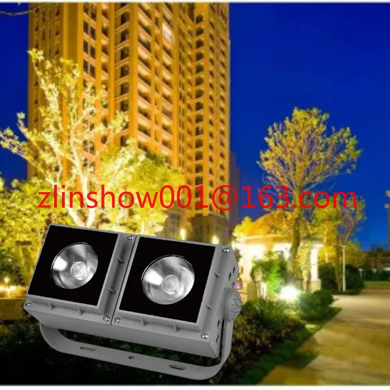 

Outdoor Waterproof Small Beam Angle 2*50w Double Head Decorative Spotlight for Park IP65 Landscape square Led Flood Light