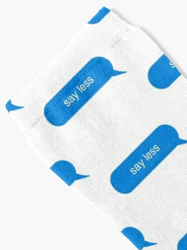 say less text bubble Socks Stockings Compression