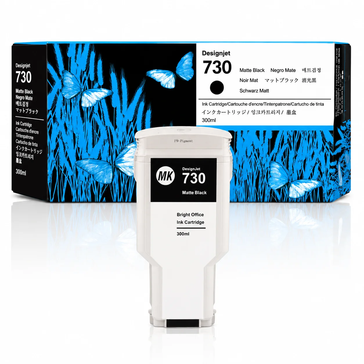 For HP 730 hp730 Ink Cartridge For HP DesignJet T1600 T1600dr T1700 T1700dr T2600 T2600dr 300ML Full With Pigment & Dye Ink