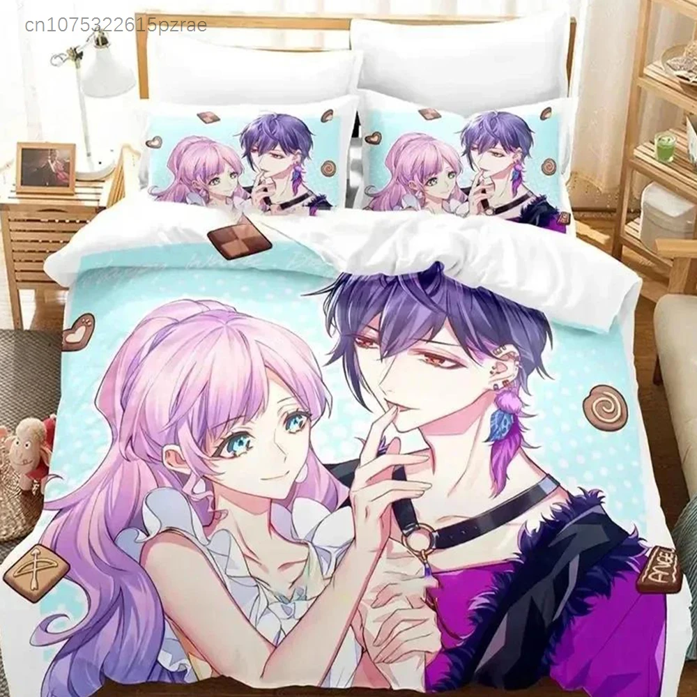 Anime Game Cupid Parasite Bedding Set Printed Bed Set With Pillowcase Bed Duvet Cover Soft Queen King Size Bedclothes Home
