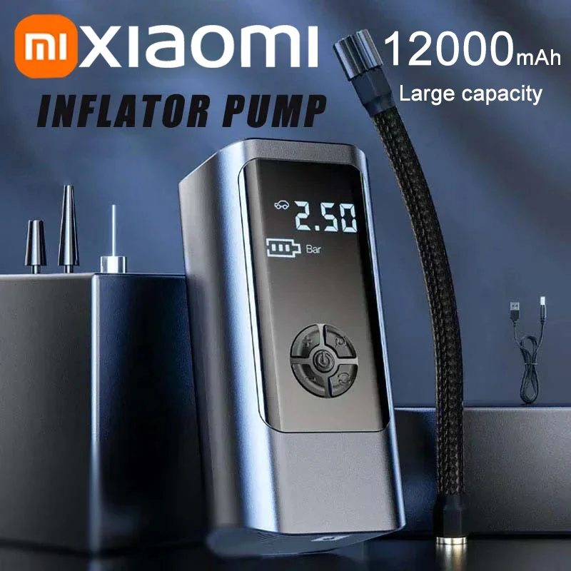 Xiaomi 12000mAh Wireless Portable Car Air Pumps Compressor 12V 150PSI Electric Tire Inflator Pump For Car Motorcycle Balls Hot