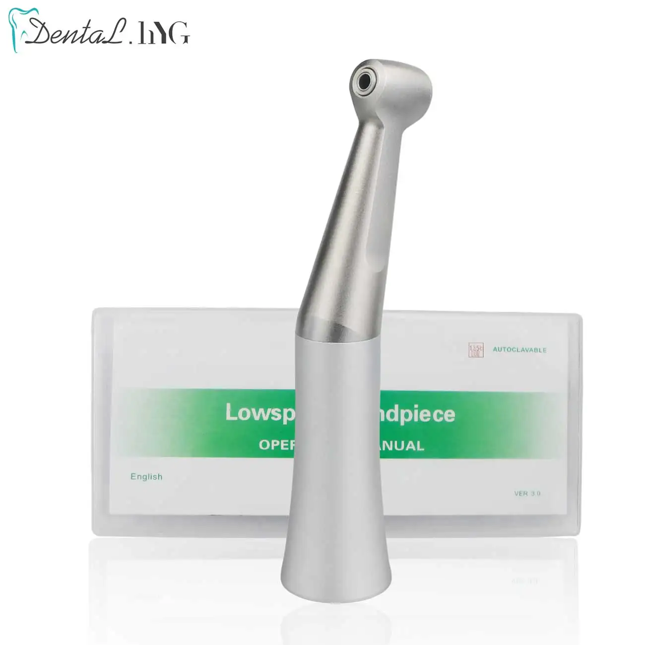 20,000rpm Dental Low Speed Contra Angle Handpiece Push Button 1:1 Direct Drive Gear Ratio Apply for CA Burs ø2.35mm