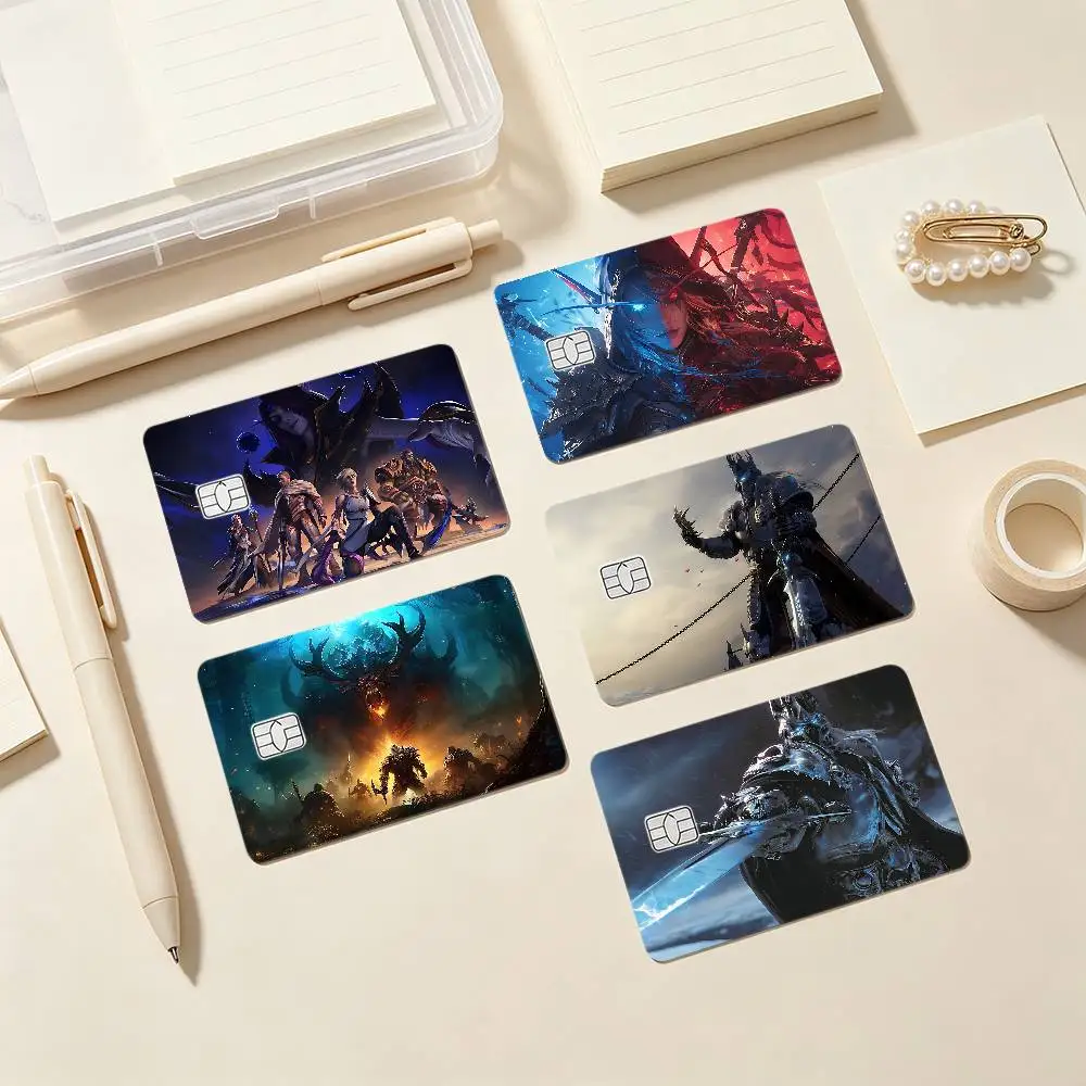 Game W-World-S Of Warcraft-S Card Stickers Credit Card DIY Card Protector Stickers Waterproof Film Skin Cover