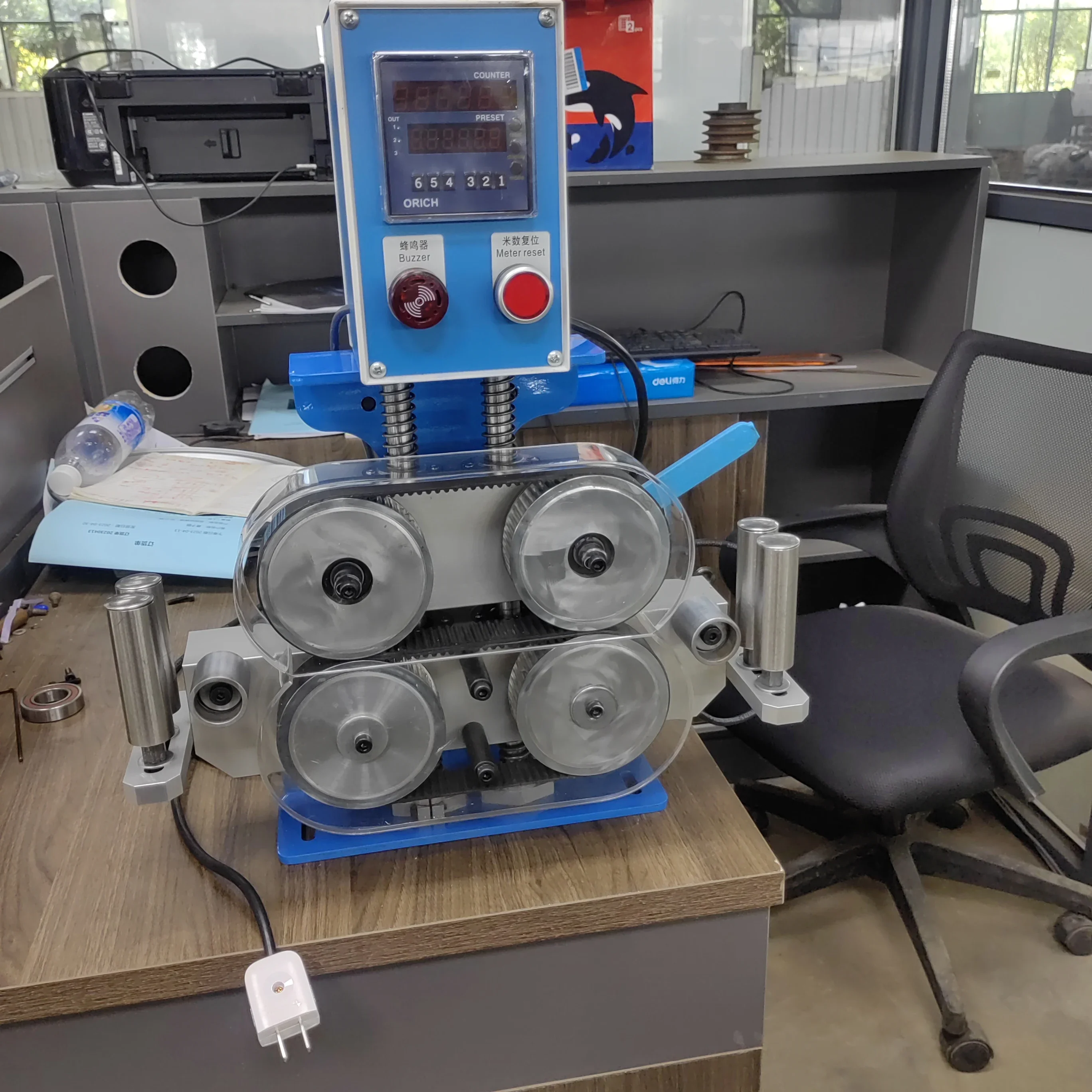 

Wholesale factory price mechanical length measuring counter good quality high precision manual cable measuring machine