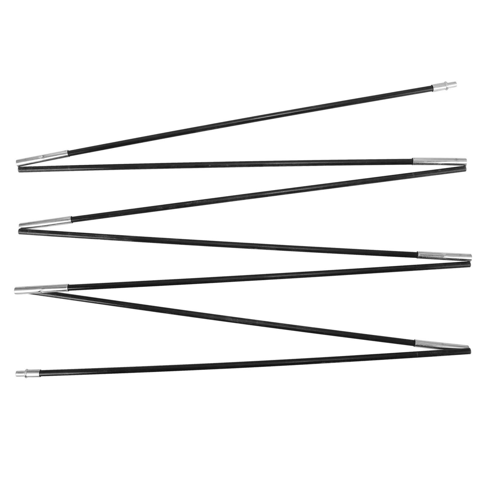 

Fiberglass Tent Poles Replacement Kit for Camping Travel Tarp Support Lightweight Durable Folding Design Tarpaulin Accessories