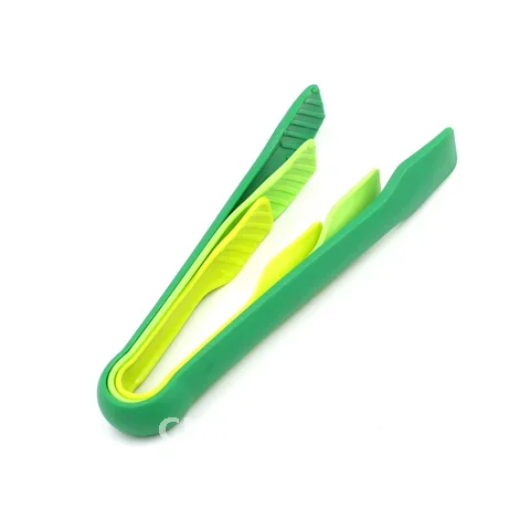 

3 Pieces of Reusable Kitchen Food Tongs PP Plastic Salad Bacon Steak Clamp Tongs Children Mini Food Bread Clip Tools Cooking Ga