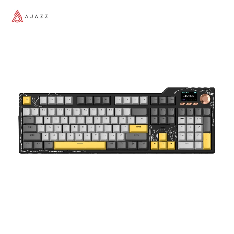 

AJAZZ AK35I V4 Gaming Mechanical Keyboard Wired/Wireless/BT Gasket Full Key Hot Swap 104 Keys Customized Keyboard