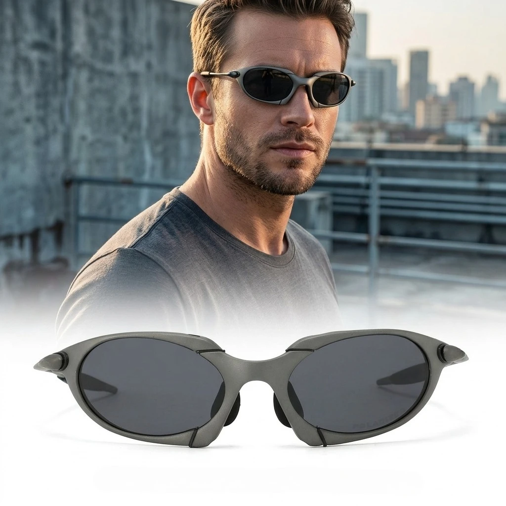 

Polarized Metal Sandblasted Frame Cycling Sunglasses Outdoor Hiking UV400 Sports Riding Glasses Men Women Mountain Eyewear