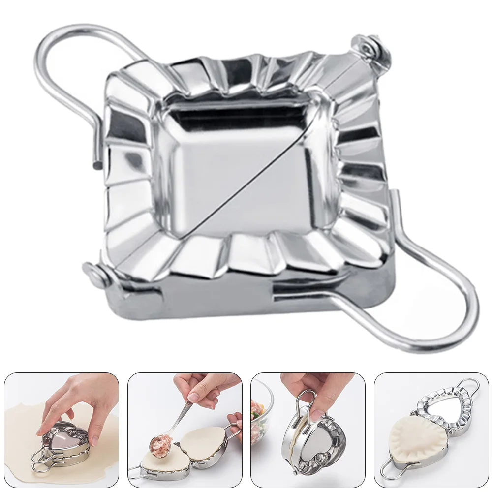 

Pastry Mother Square Dumpling Press Stainless Steel Dumplings Maker Machine Mould