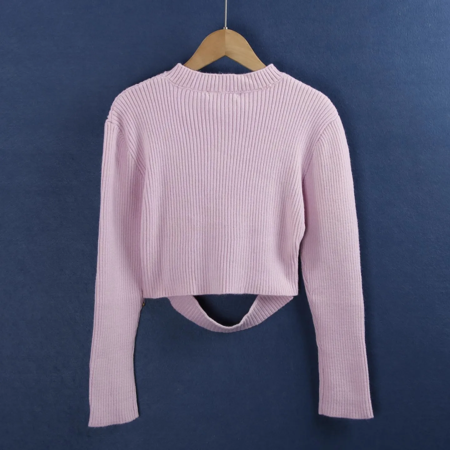 المرأة جولة Ne تريكو ort الجوف خارج طويل Sve الخريف Faion عالية المرونة الوردي اللون تخفيف Sle الدفء التدفئة