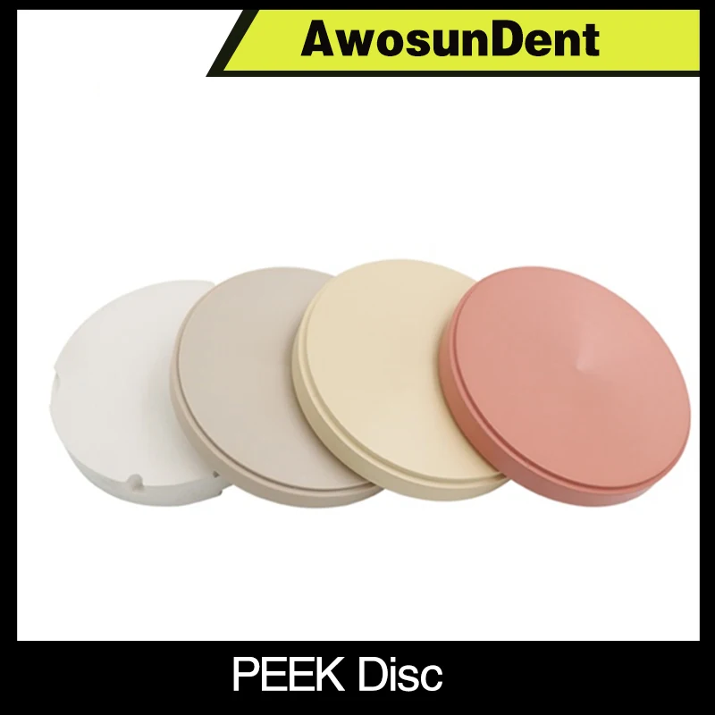 Imagem -03 - Disco de Cor Amarelo Branco Rosa Natural do Branco do Peek Dental para a Ponte Dental e a Coroa