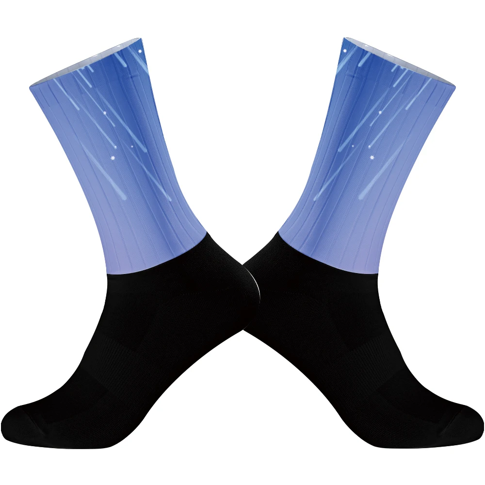 Anti New Slip Silicone Socks Cycling Socks Men Bike Sport Running Socks Calcetines 2024 New