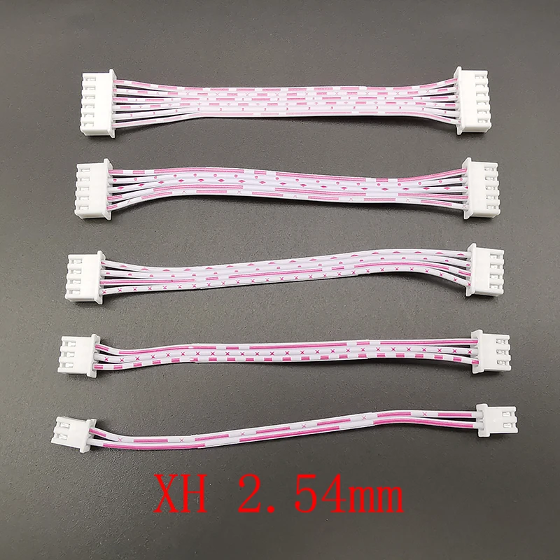 10Pcs JST XH2.54 XH 2.54mm Pitch 2/3/4/5/6 Pin Female to Female Socket Wire Cable Connector Red White Wire 26AWG 10/20/30CM