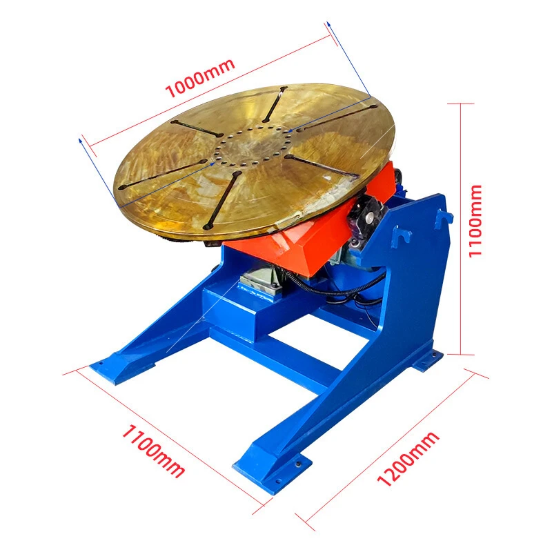 Working Table Height 1100mm Diameter 1000mm Voltage 380V50hz 1000kg Industrial Positioner