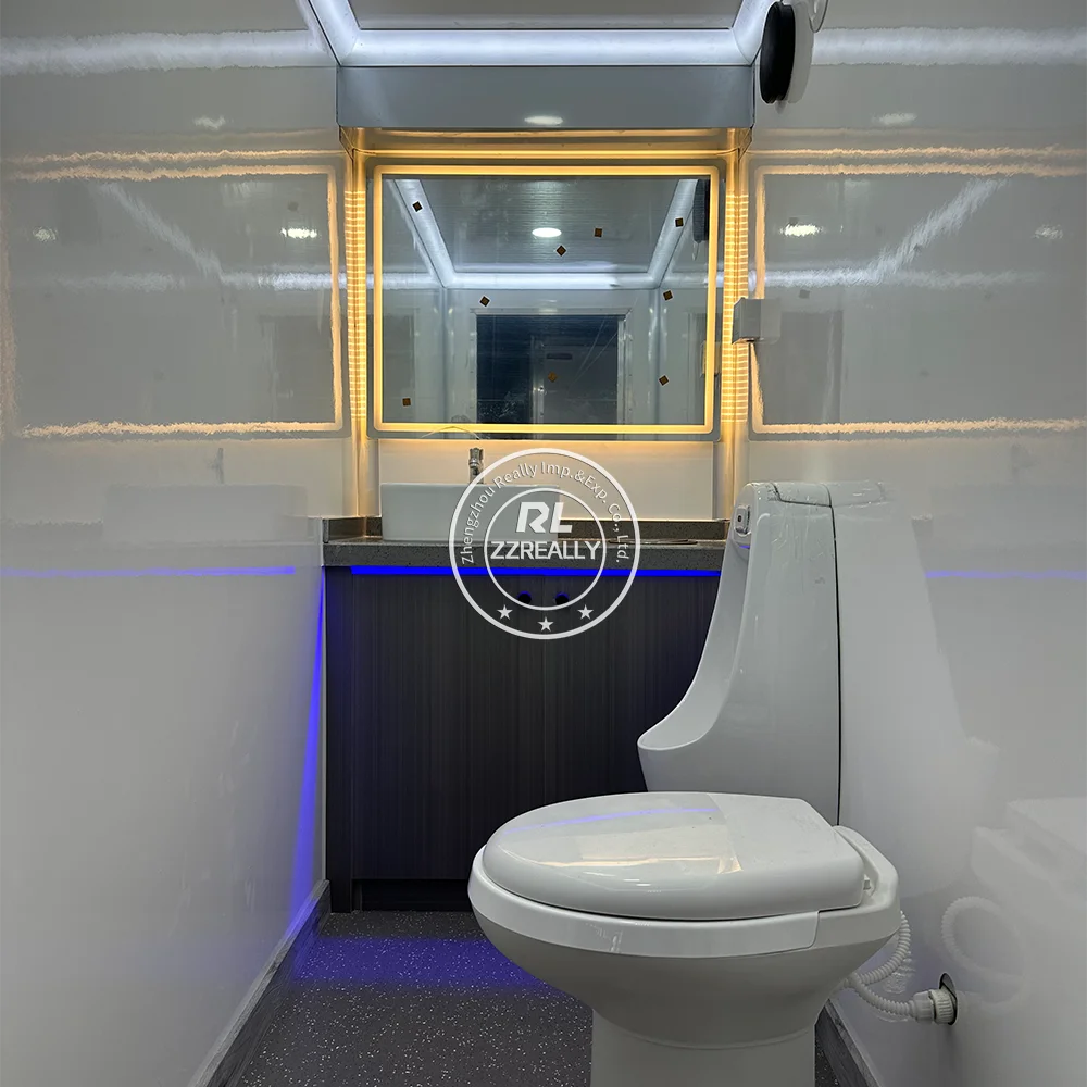 الحمامات المتنقلة مقطورة بيع المراحيض الفاخرة المؤقتة التخييم المحمولة مع المرحاض المرحاض المحمولة