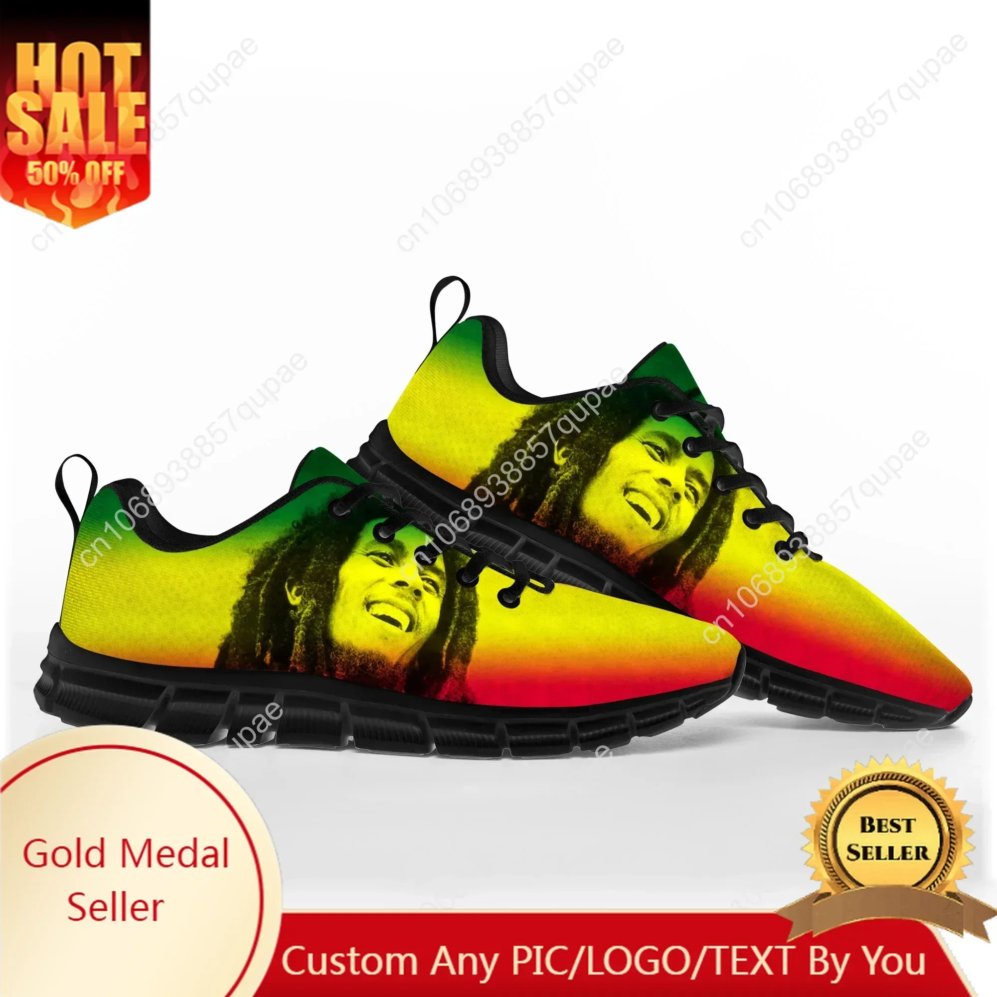 

Bob Marley Reggae Rasta Music Singer Sports Shoes Mens Womens Sneakers Casual Custom Couple High Quality Couple Shoes