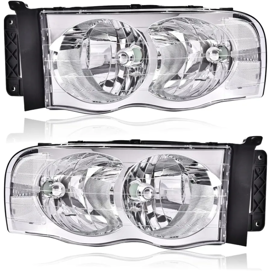 

Headlights Assembly Compatible with 20022005 Dodge Ram 1500 and 20032005 Dodge Ram 2500 3500 Left and Right Replacement Headlam