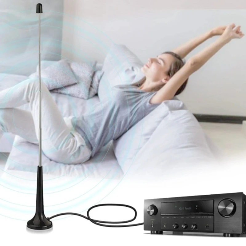 FM Telescopic Antennas For DAB FM Antennas Indoor FM Radio Antennas With 3 Adapter For Household Digital FM Radio
