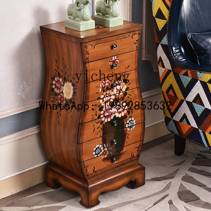 CC seven buckets corner few sofa side cabinets decorative storage living room drawers small cabinets storage fairy garden
