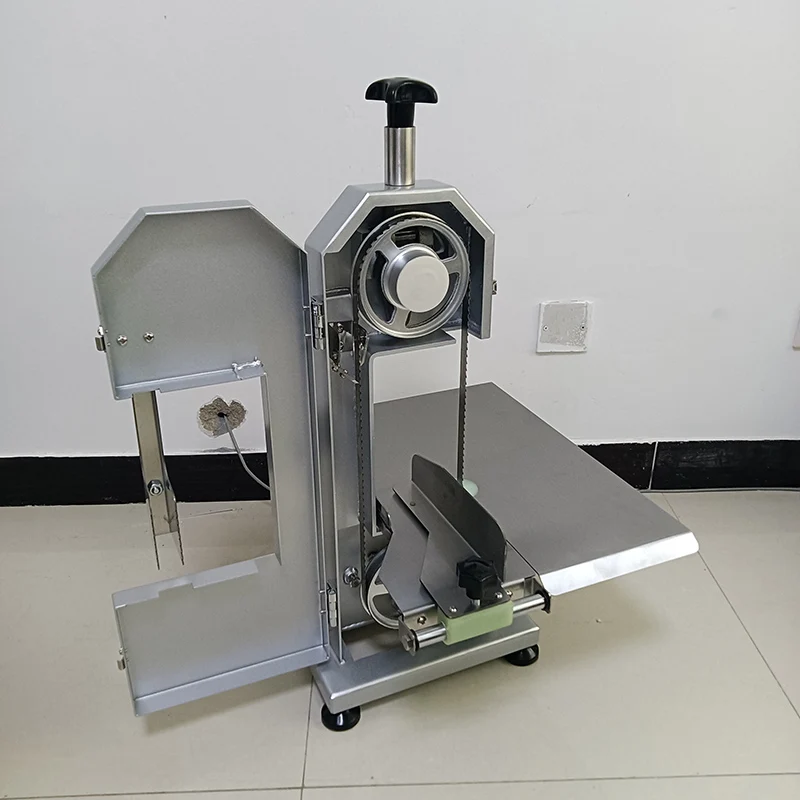 Commercial Fish Cow Steak Frozen Meat Cutter Table Electric Band Saw Bone Meat Cutting Machine