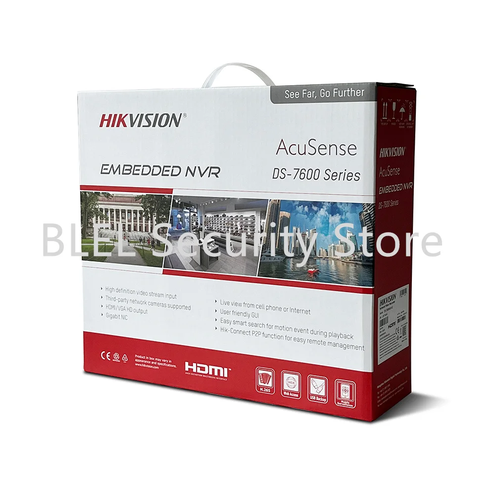 Imagem -02 - Hikvision-conecte Acusense Hdmi-conecte 4k Nvr 8ch Ds7608nxi-k2 e 16ch Ds-7616nxi-k2 Ds-7632ch Ds-7632nxi-k2 2sata H.265