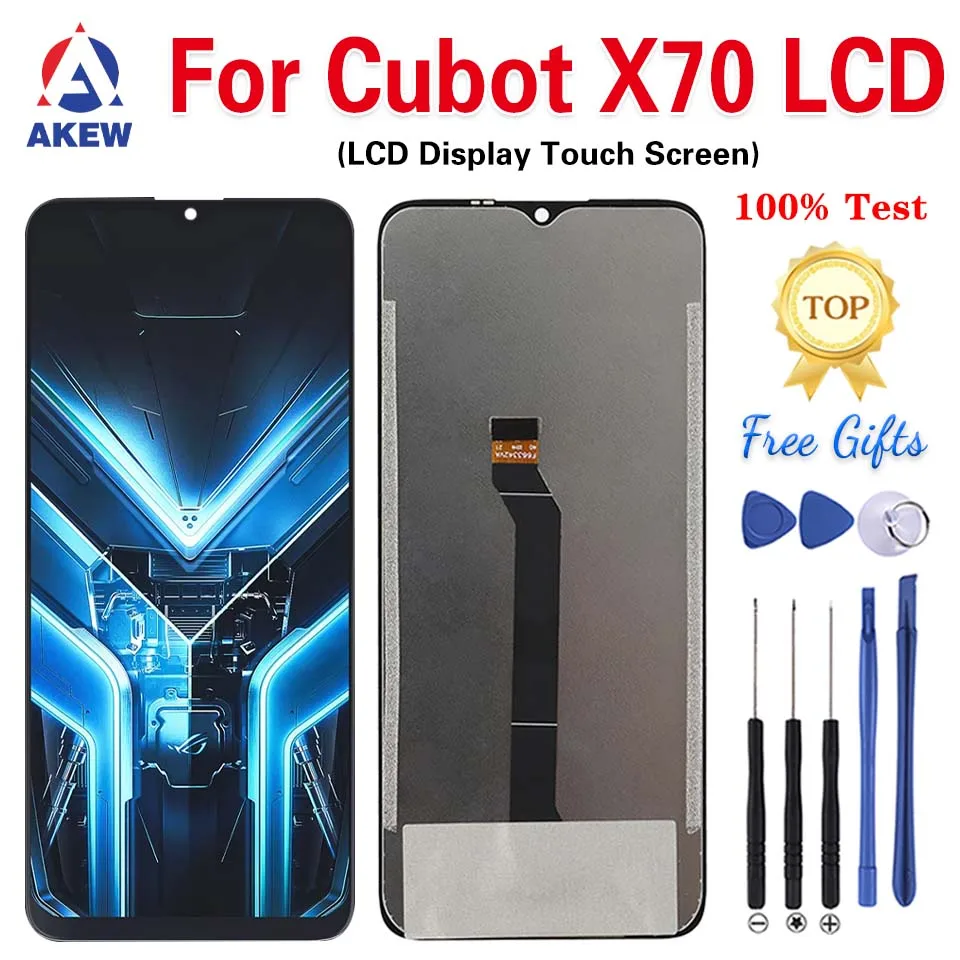 AKEW New Original For Cubot X70 LCD Display 100% Tested For CUBOT X70 Touch Screen X70 Digitizer Assembly Phone Replacement Part