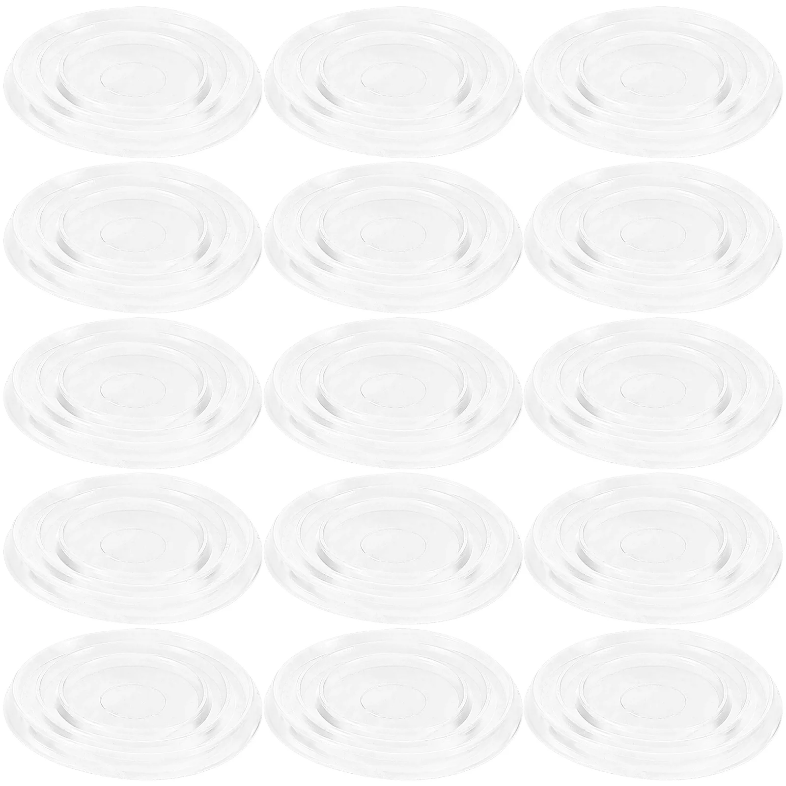 25 Pcs Anti-slip Rubber Gasket Furniture Supplies Glass Table Bumpers Non Skid Pads Damper Coffee Tabletops Tea Countertop