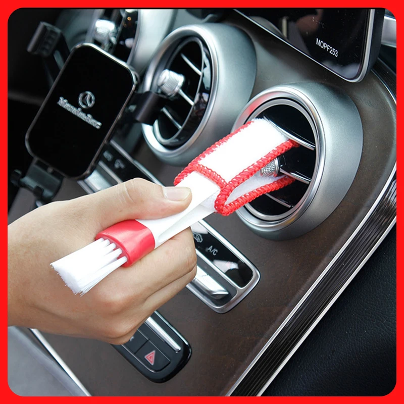 

New Car Dashboard Air Conditioner Cleaner Vent Blinds Plastic Cleaning Tool Soft Detailing Dust Brush Auto Interior Accessories