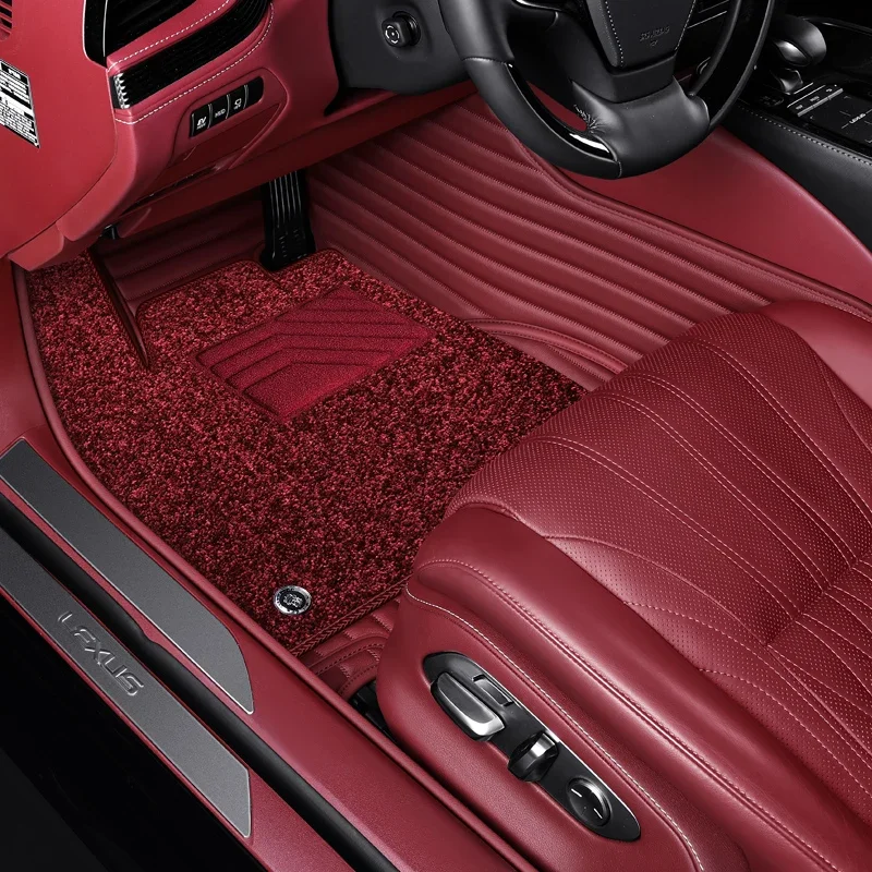 Custom fit Car Floor Mat High Quality Cowhide Eco Material For 98% More Than 3000 Models 5 Seats Car For Left Driving Only