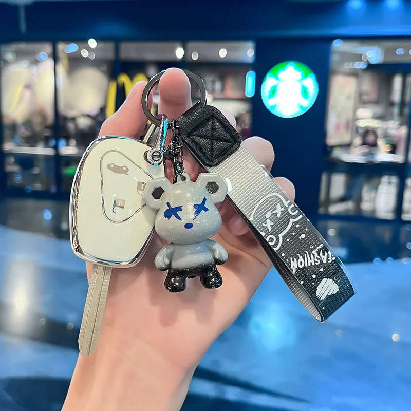 

2/3 Buttons TPU Car Key Case Cover Shell Fob For Renault Clio Trafic Logan Modus Dacia Twingo Kangoo Master Duster Keychain