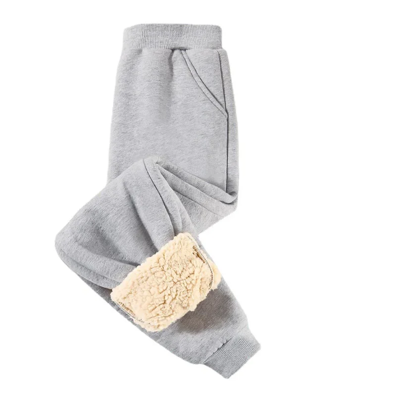 Children Cashmere Sweatpants for Boys Girls Winter Thick Casual Sports Pants Kids Warm Long Pants Trousers 3-14 Years Teenage