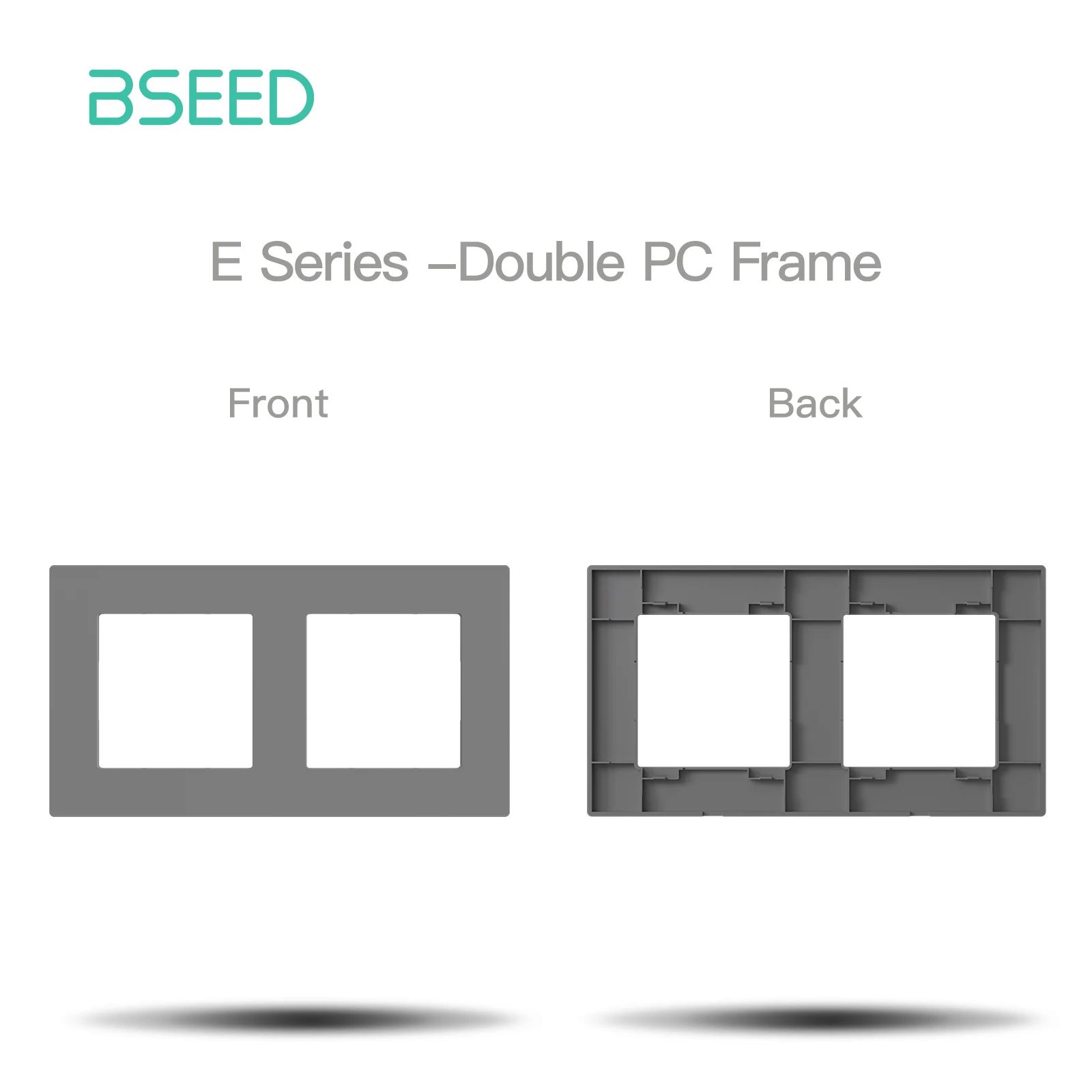 BSEED 1/2/3/4Gang Zigbee Klicken Schalter Teil Kunststoff Rahmen Smart Dimmer Vorhang Schalter Funktion DIY Teil EU Smart Steckdose Teile