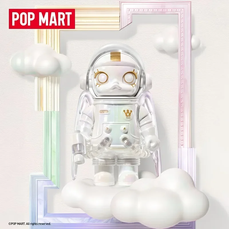 Original POPMART MEGA SPACE MOLLY 100% Anniversary Series 4 Exquisite Blind Box Action Figure Heartbeat Collection
