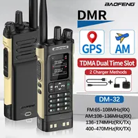 2025 NEW BAOFENG DM32 DM-32UV Walkie Talkie DMR GPS 10W Programming Multi Band Wireless Copy Frequency Type-C UV32 Ham 2 Way Ra