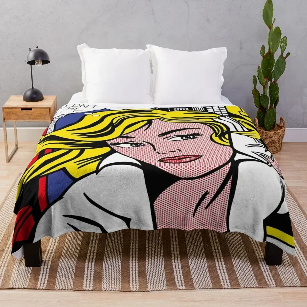 

roy lichtenstein pop art Throw Blanket funny gift Luxury Thicken Sofa Blankets