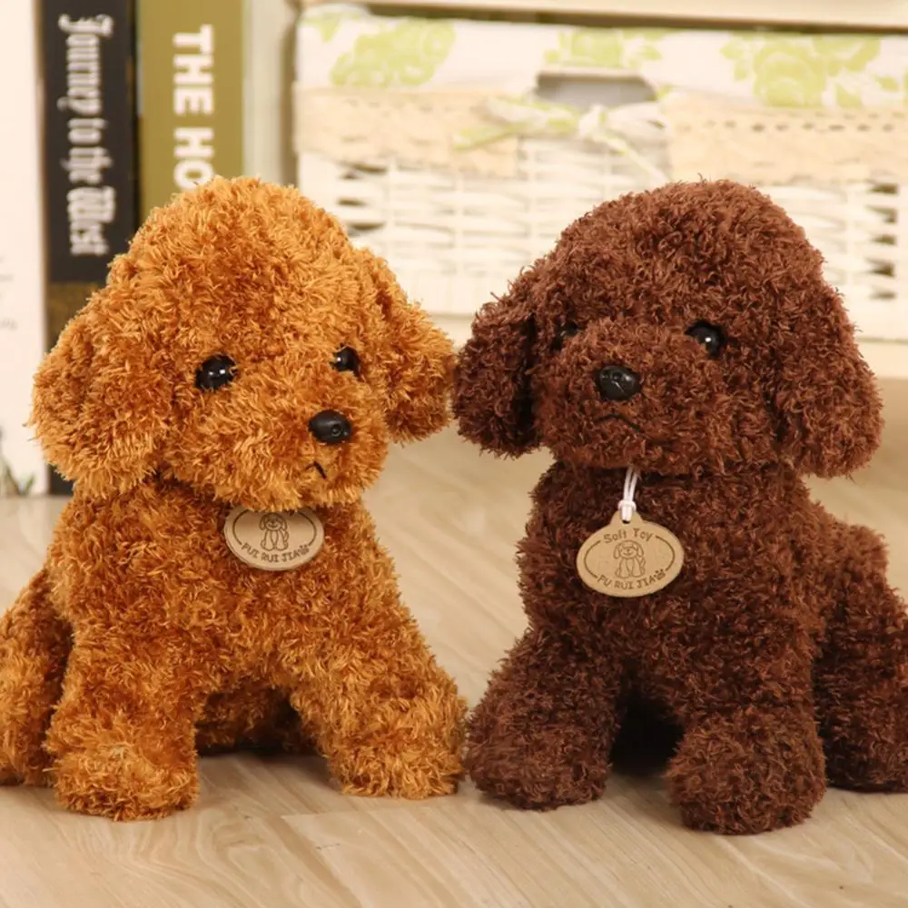 Teddy Hond Puppy Ornamenten Kinderen Kinderen Schattige Mooie Knuffel Hond Dieren Pluche Puppy Home Versiering Verjaardagscadeau Schattige Honden