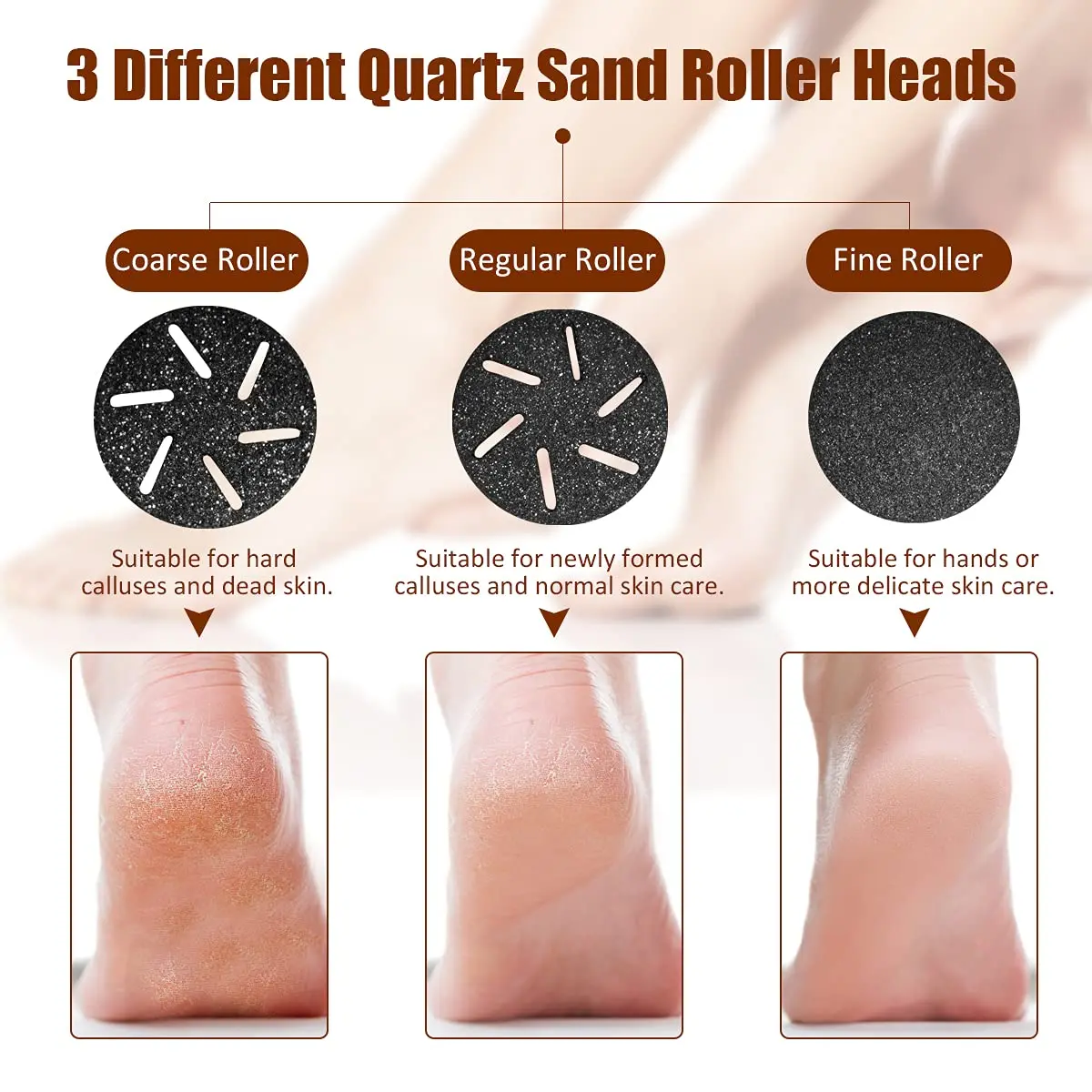 24Pcs/Set Replacement Sandpaper Disk Foot Pedicure Discs Sanding Paper Accessory For Electric Foot File Callus Remover Machine