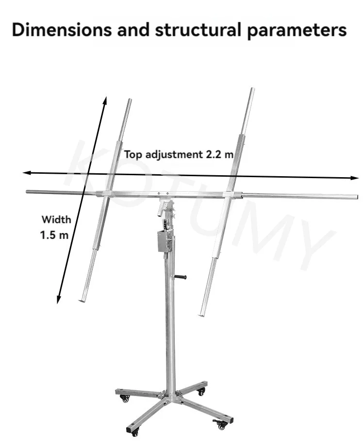 Herramienta Manual eléctrica 3 en 1, herramienta multifunción de 3,8 m para levantar paneles de yeso, artefacto de techo, decoración de carpintería, llave de sellado de techo