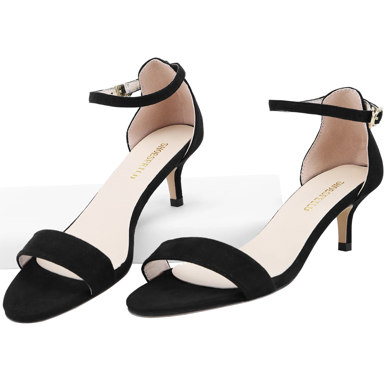 New Sexy Ankle Buckle High Heels Sandals Women Summer Pumps 5cm Low Heels Open Toe Sandal Stilettos Party Dress Wedding Shoes