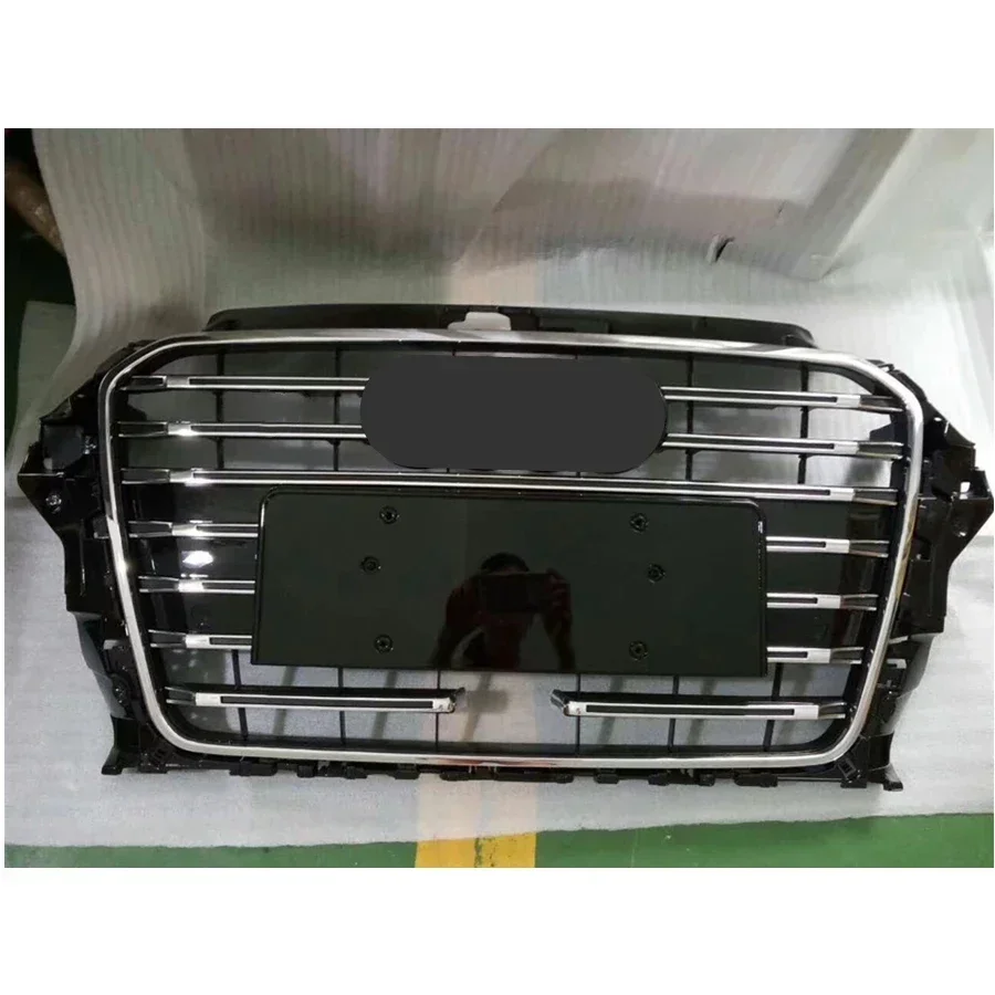 Racing Grills Front Hood Grille Car Front Bumper Grill Center Grille for S3 ACC Grill for Audi A3/S3 8V 2014-2016