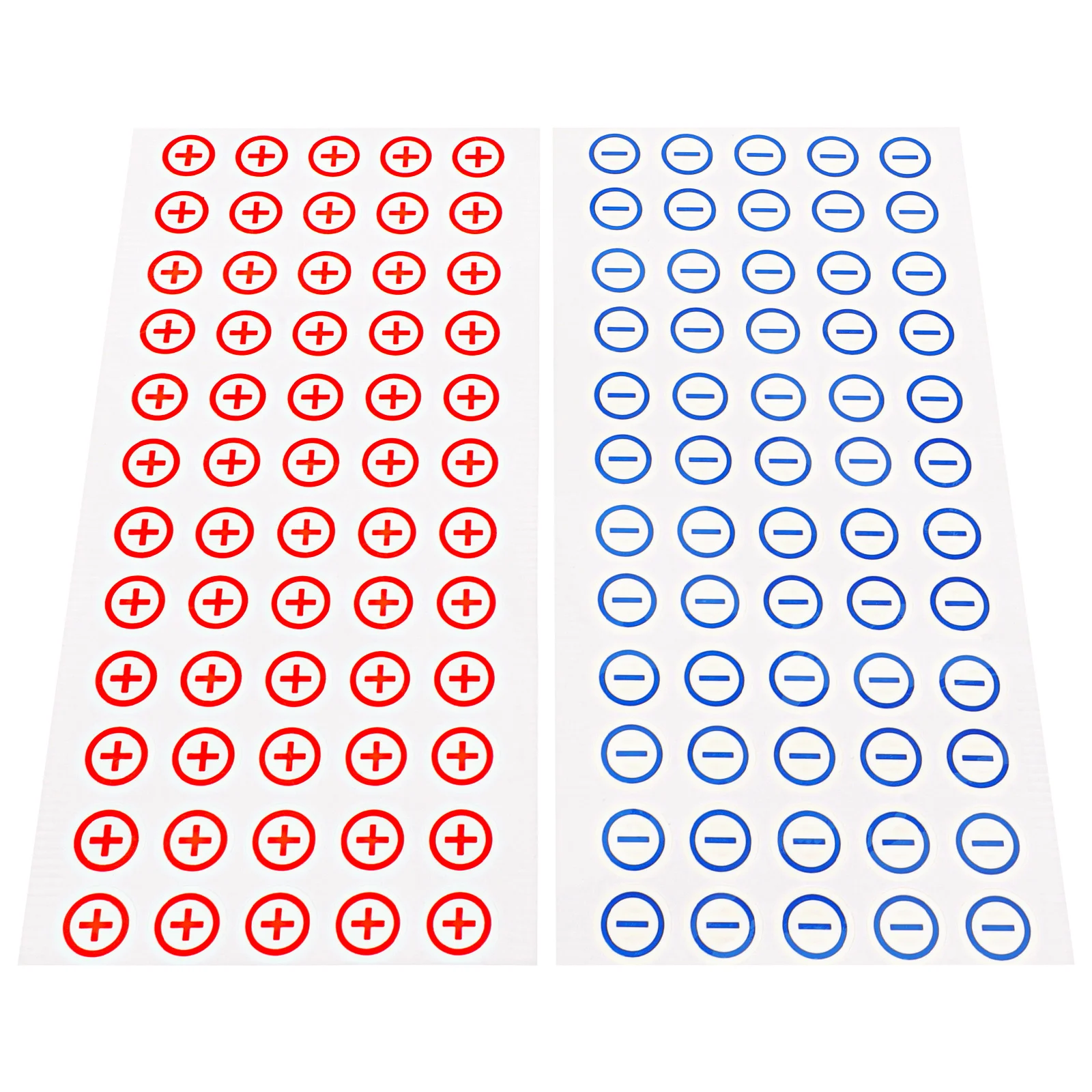 

120 Pcs Labels Power Supply Polarity Marking Equipment Warning Decals Safety Stickers Pvc