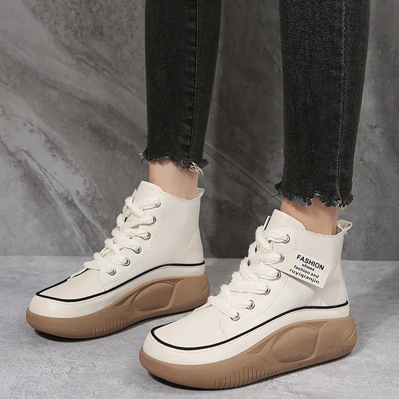 Women\'s Shoes Platform Casual Female Sneakers Round Toe Shallow Mouth Soft Autumn Wedge Basket 2023 Clogs New Small Fall Sports