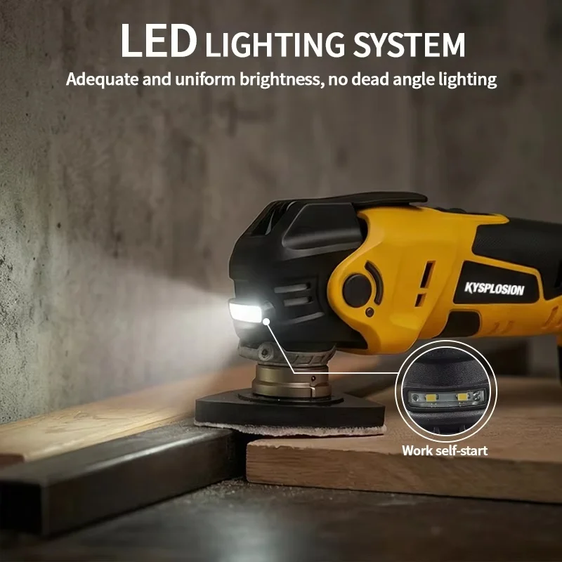 For Dewalt 20V Battery Pin Electric Goddess Brushless Oscillating Multi Tool Electric Saw Trimmer Shovel Cutting Machine