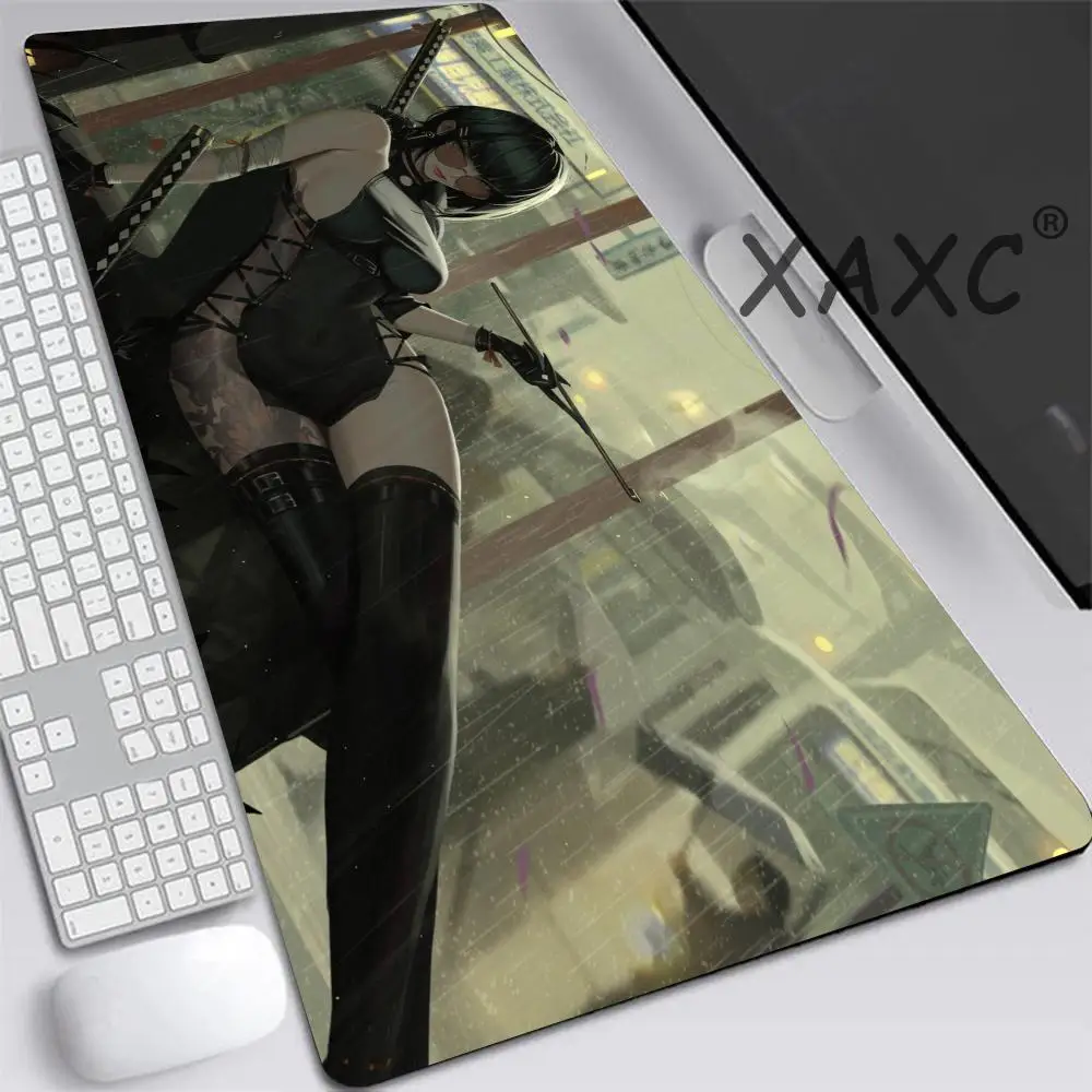 Swordsman Giant Mouse Pad Desk Mouse Pad Cute HD Desk Pad Extended Gaming Keyboard Mats Large XXL Gamer Mousepad 120x60CM