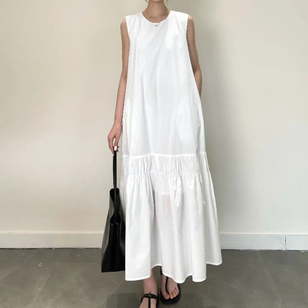 Robe stéréo smockée de Style K pour femmes, à la mode, dos découpé, gilet décontracté, Simple, nouveau Style pour l'été