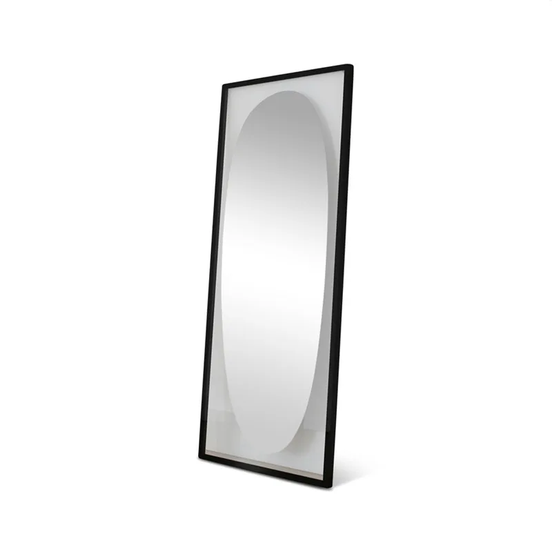 

Internet celebrity design installation Transparent Nordic floor wall hanging decoration Full body floor dressing mirror