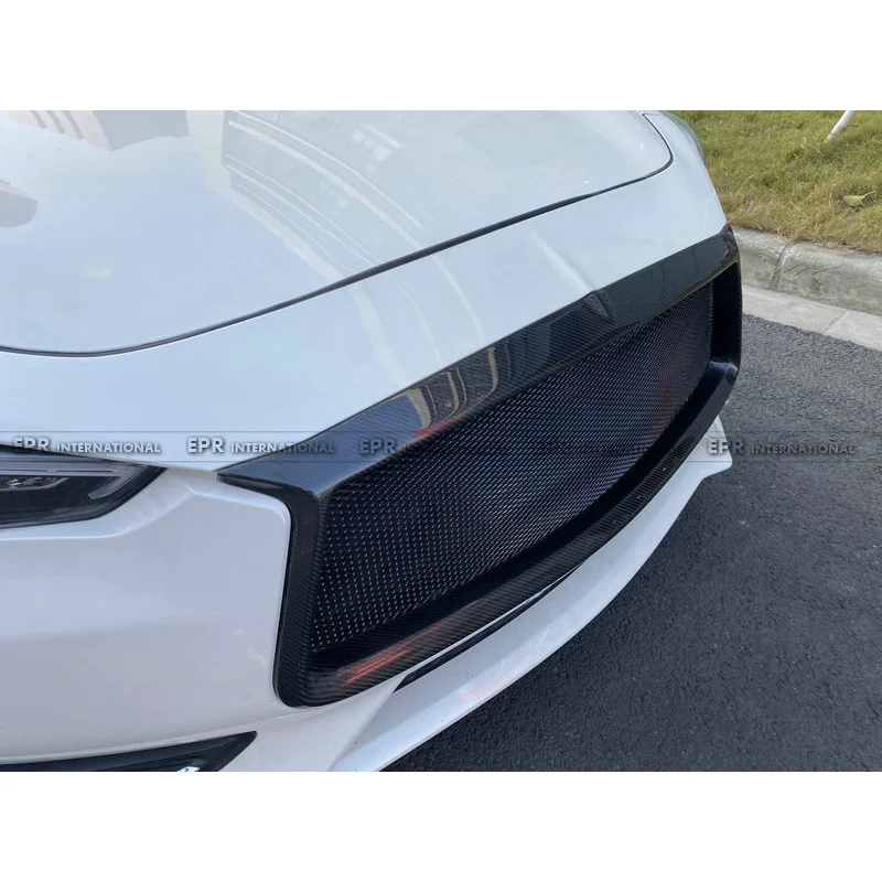 SAAR, совместимая с Infiniti Q60 CV37, модификация решетки из углеродного волокна, замена OE, оригинальный стиль, передняя маска для лица